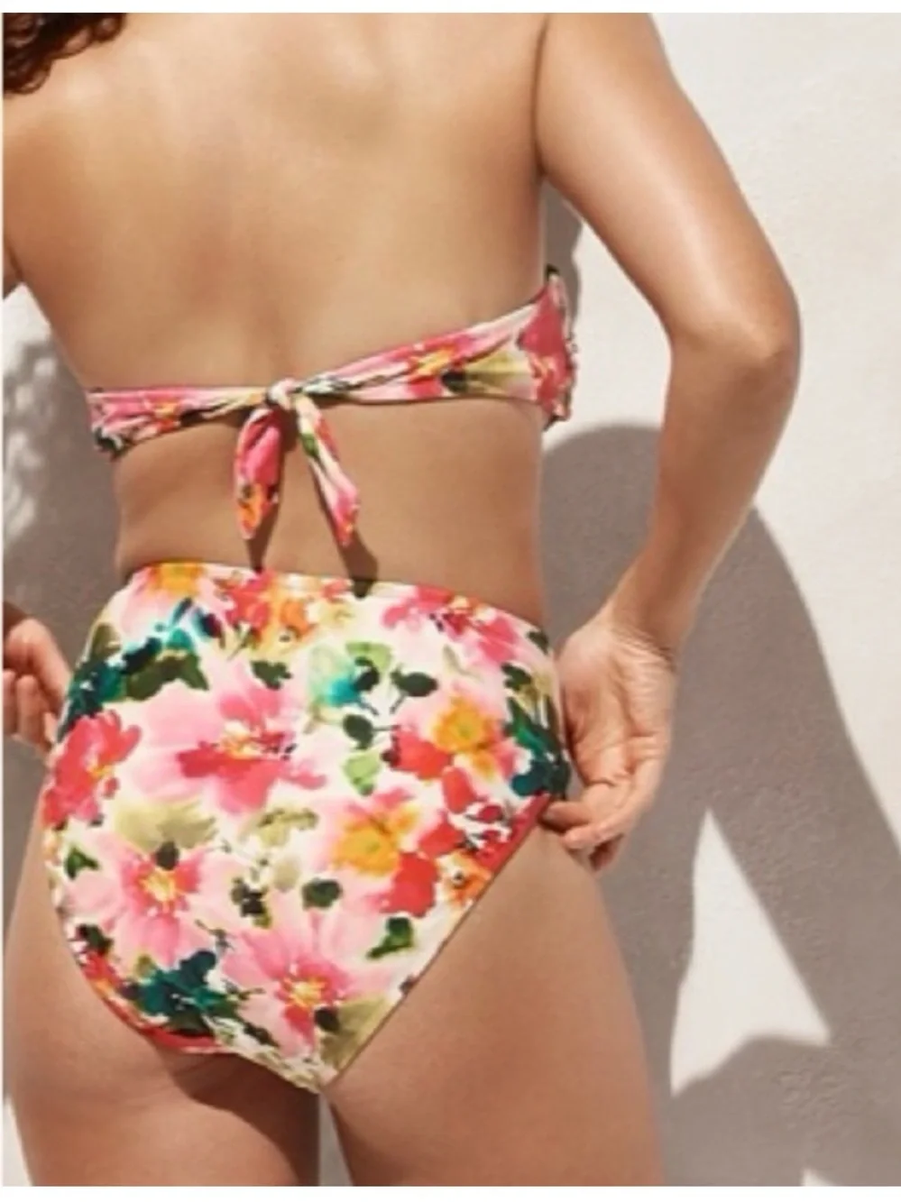 J. Crew High rise full coverage bikini bottom in floral